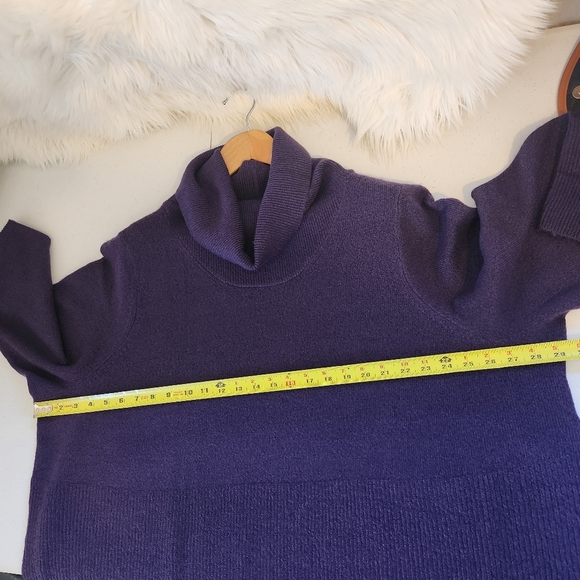 Penningtons Purple Cowl Neck Long Sleeve Soft Fuzzy Tunic Sweater Plus Size 4X - Picture 8 of 9